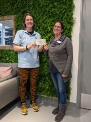The autism Group cheque