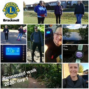 Day one sponsored walk images