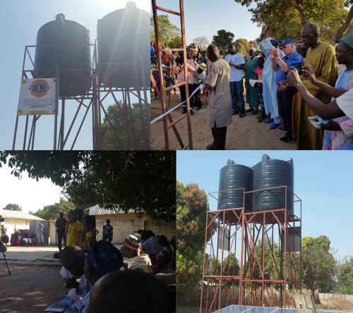 Image: water towers in gambia